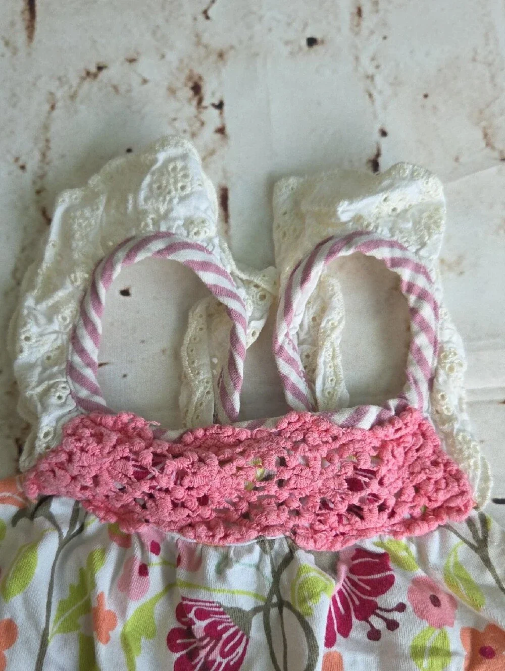 Matilda Jane Pink White Floral Bubble One-Piece